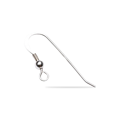Shepherd Hooks with Bead and Coil Polished