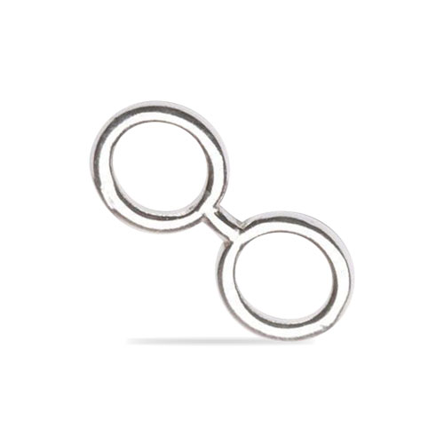 Double Ring Link Polished