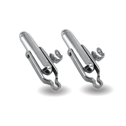 Bullet Cufflink Back with Joint Polished