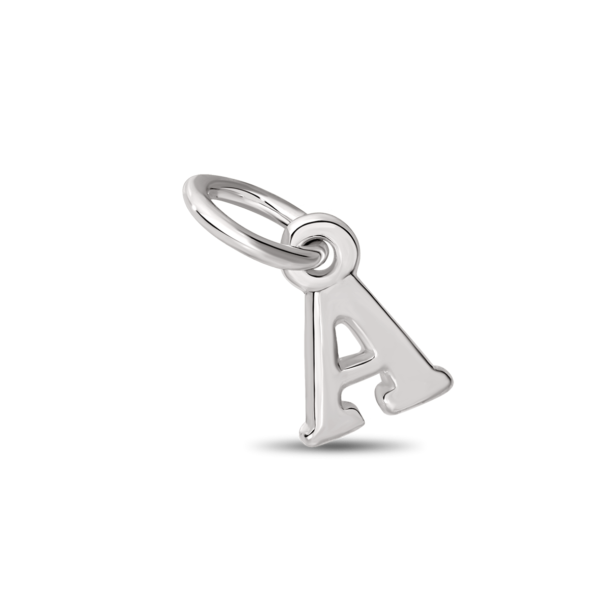 Sterling Silver Alphabet Letter A Charm
